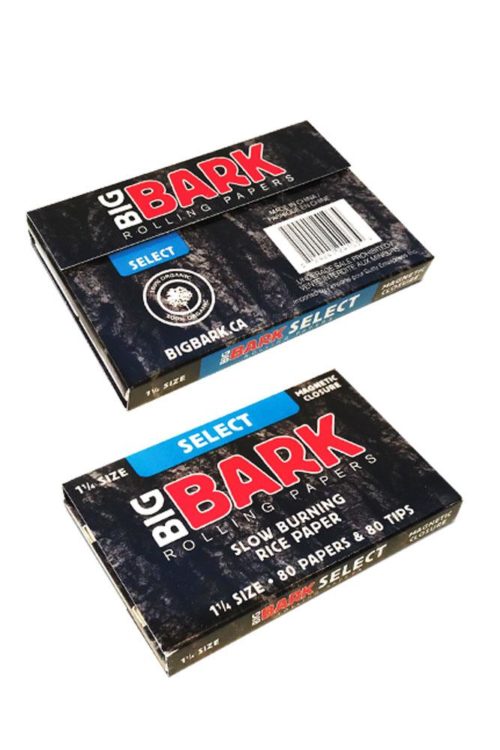 bigbark slow burning rice 3 - Big Bark 1 1/4 Rice Papers With Tips Rated #1 For New Rolling Papers
