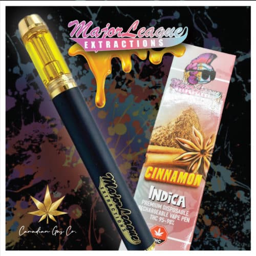 major league extractions vape cinnamon - Major League 1.1g Premium Disposable Pens Cinnamon (Indica)