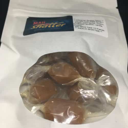 caramel ind 2 scaled - Caramel Shatter Bites The Mad Shatter Brand (Indica) Weed Delivery Toronto - Cannabis Delivery Toronto - Marijuana Delivery Toronto - Weed Edibles Delivery Toronto - Kush Delivery Toronto - Same Day Weed Delivery in Toronto - 24/7 Weed Delivery Toronto - Hash Delivery Toronto - We are Kind Flowers - Premium Cannabis Delivery in Toronto with over 200 menu items. We’re an experienced weed delivery in Toronto and we deliver all orders in a smell-proof, discreet package straight to your door. Proudly Canadian and happy to always serve you. We offer same day weed delivery toronto, cannabis delivery toronto, kush delivery toronto, edibles weed delivery toronto, hash delivery toronto, 24/7 weed delivery toronto, weed online delivery toronto
