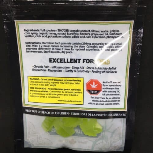 500mg nature gummy scaled - Green Apple Nature's Harvest 500Mg Ultra Premium Gummy Leafs