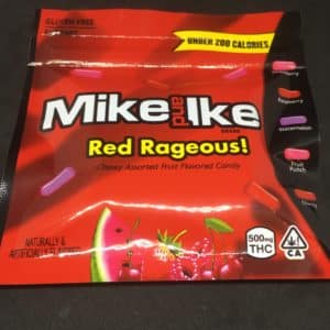 mike and ike red front - Mike & Ike Red Rageous Candies 500mg THC