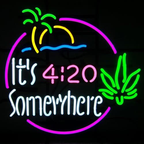 its 4 20 somewhere neon sign 3 - #3 The 420 Flower Deal (Sativa, Hybrid, Indica) 5 Oz + 5x400MG Gummy + 1g Hash + 1g Mario Pen
