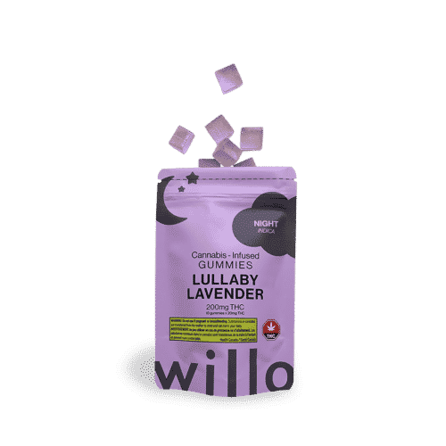 lavender gummy willo shot square 2 - Willo Gummies – Lullaby Lavender (200mg Night/Relax/Sleep) Indica