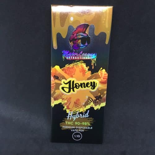 honey major league scaled - Major League 1.1G Premium Disposable Pens Honey (Hybrid)