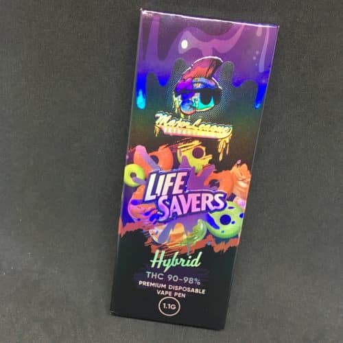 life savers major league scaled - Major League 1.1G Premium Disposable Pens Life Savers (Hybrid)