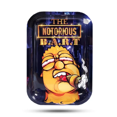 notorious bart RollingTray.png - Smoke Arsenal Medium Rolling Tray Notorious Bart Style