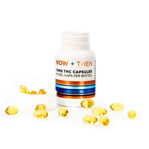Now Then THC capsules 10mg - 10mg THC Capsules Now + Then Brand