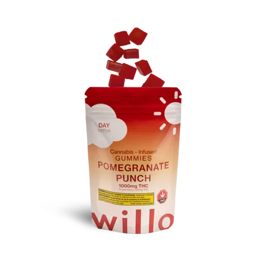 Willo Pom - 1000mg THC Pomegranate Punch (Day) Gummies