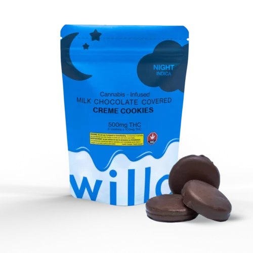willo Creme Cookies - 500mg THC Milk Chocolate Covered Cream Cookies - (Night)