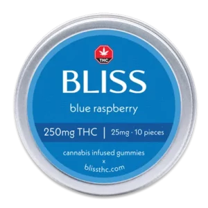 bliss tin 250 blue raspberry - Weed Delivery King City