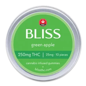 bliss tin 250 green apple - Weed Delivery Brampton | Kind Flowers
