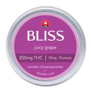 bliss tin 250 juicy grape - Weed Delivery North York